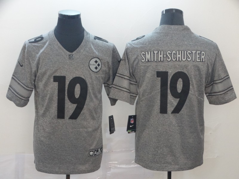 Men's Pittsburgh Steelers JuJu Smith-Schuster #19 Gray Alternate Jersey